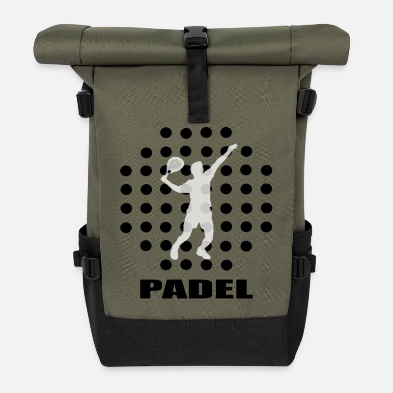 Padel - Roll Top Backpack - olive/black