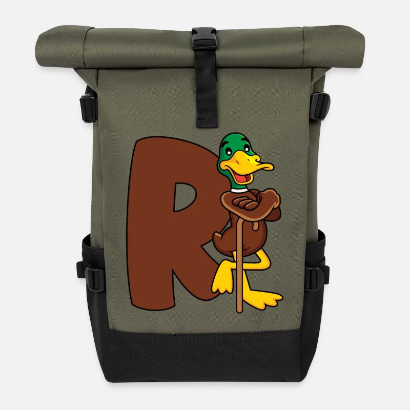 Rente  - Rolltop Rucksack - Olive/Schwarz