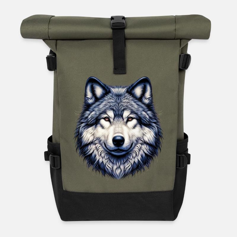 Wolf - Rolltop Rucksack - Olive/Schwarz