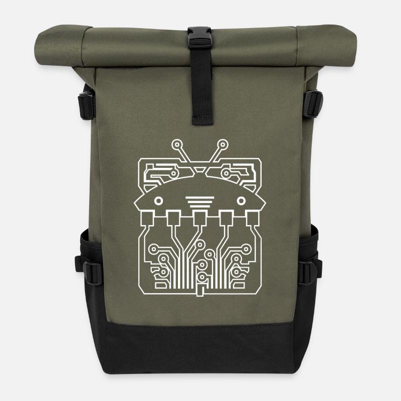 RCB-23 - plan - Sac à dos roll top - olive/noir