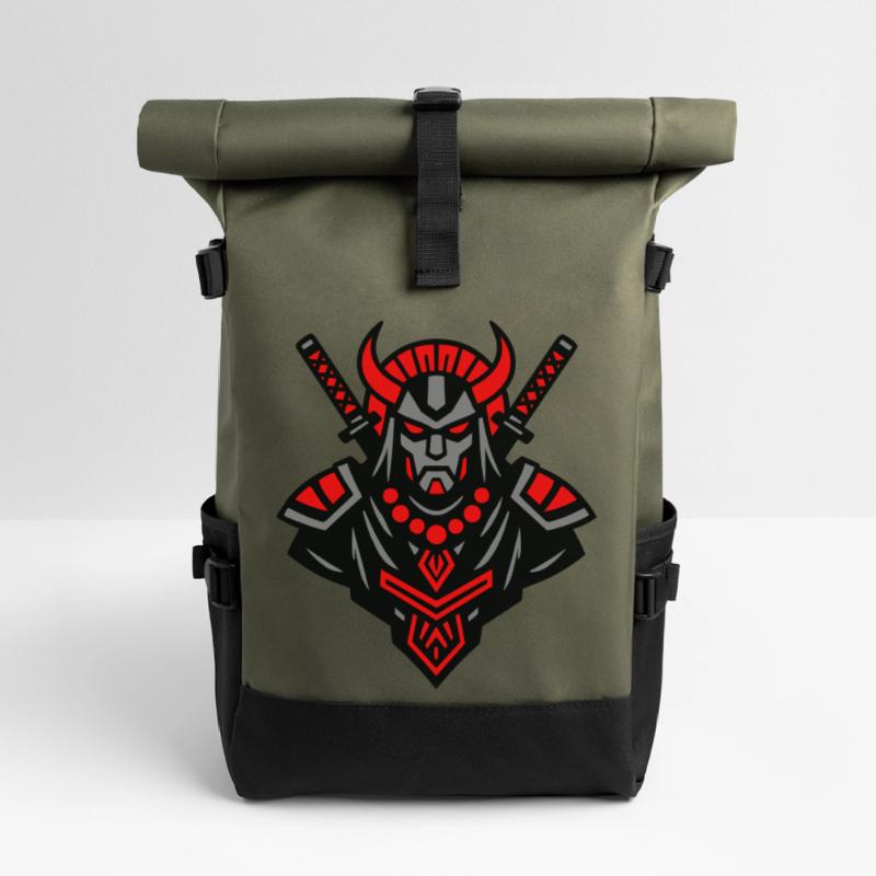 Samurai Devil Warrior Rolltop Rucksack