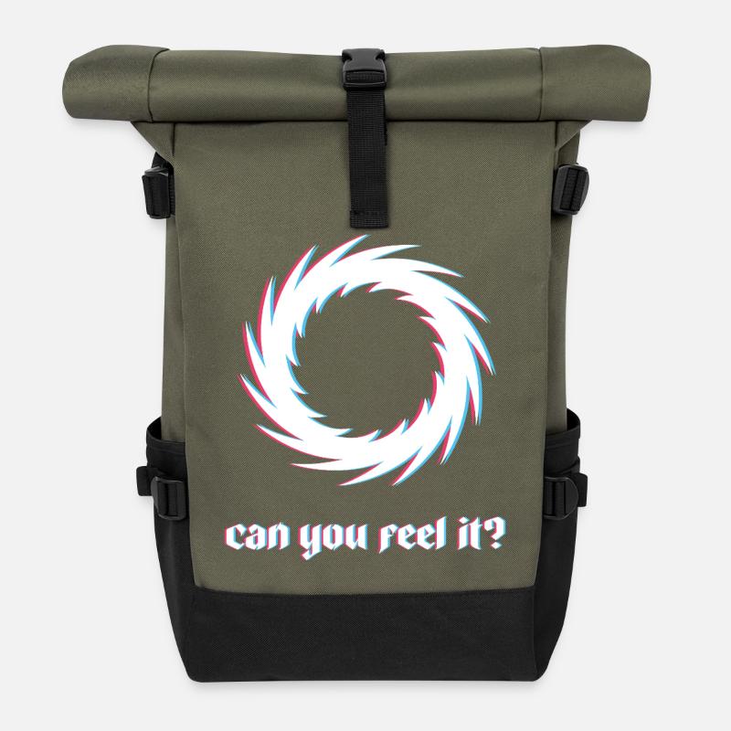 Tu sens que ça dérape - Sac à dos roll top - olive/noir