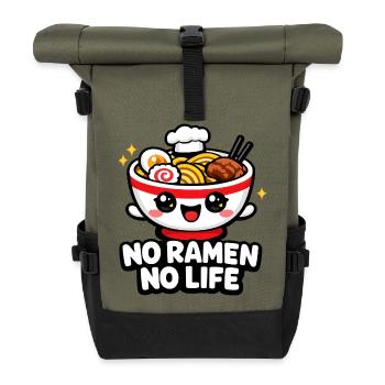 Bol du Sourire Ramen - Sac à dos roll top - olive/noir - Devant