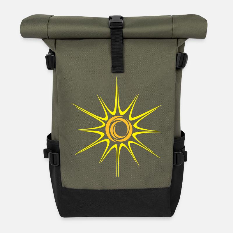 Sonne 3 - Sac à dos roll top - olive/noir
