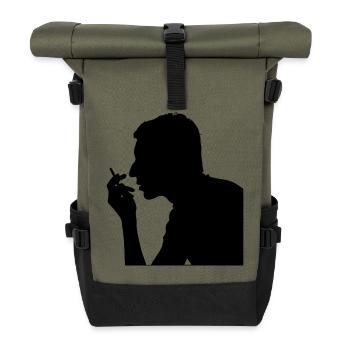 Gainsbourg - Sac à dos roll top - olive/noir - Devant
