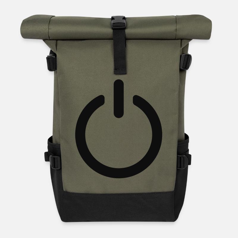 power - Sac à dos roll top - olive/noir