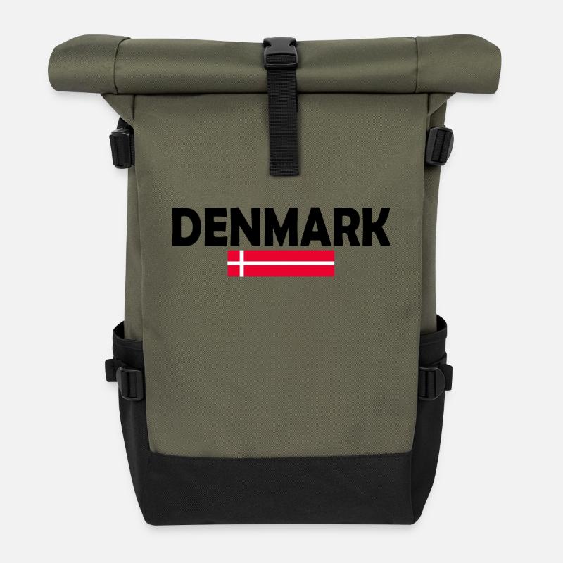 Dänemark - Rolltop Rucksack - Olive/Schwarz