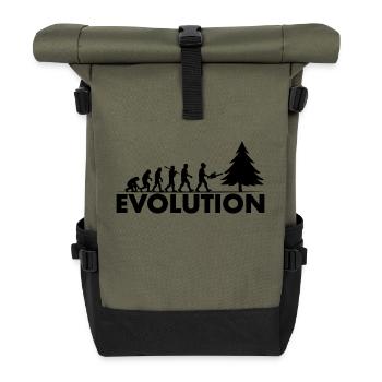 Chainsaw Evolution Black - Roll Top Backpack - olive/black - Front