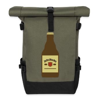 Delicious beer - Roll Top Backpack - olive/black - Front