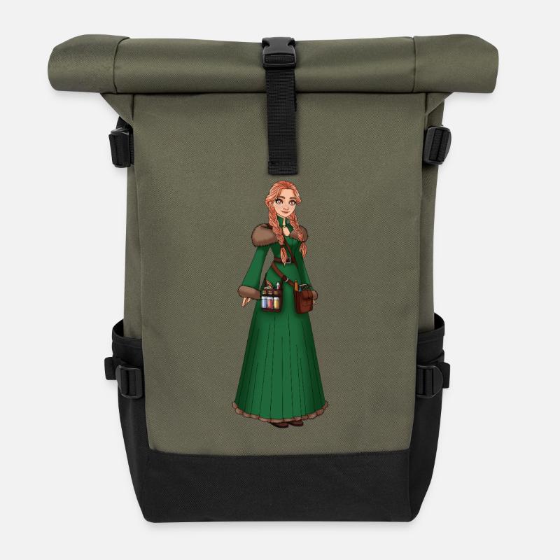 Silvaria - Rolltop Rucksack - Olive/Schwarz