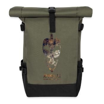 Grunge masqué afrobeat - Sac à dos roll top - olive/noir - Devant