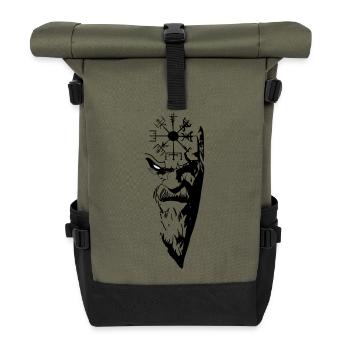 Odin - Rolltop Rucksack - Olive/Schwarz - Vorne