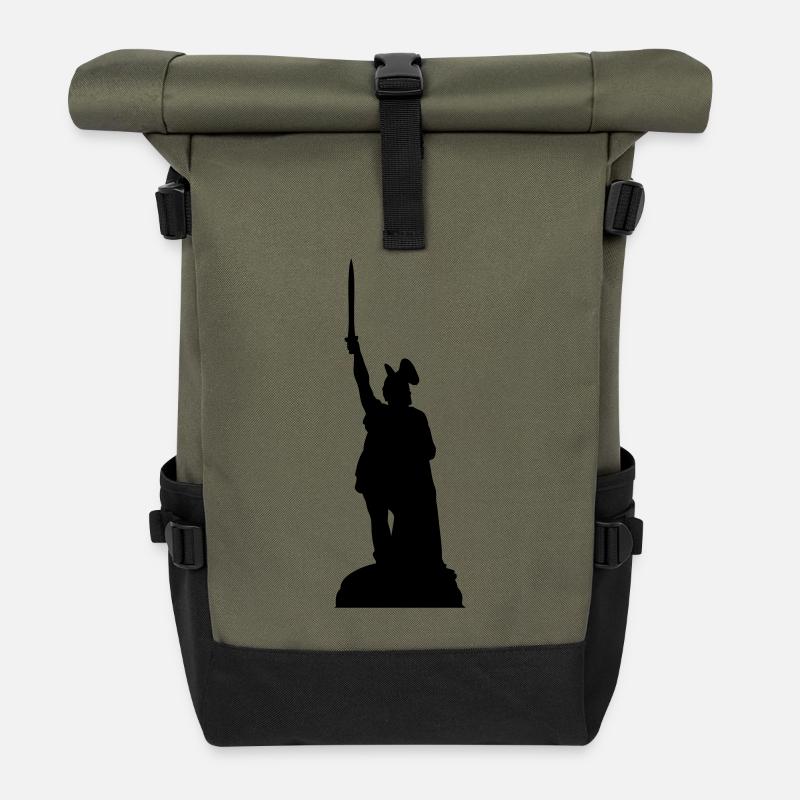 Hermannsdenkmal - Rolltop Rucksack - Olive/Schwarz