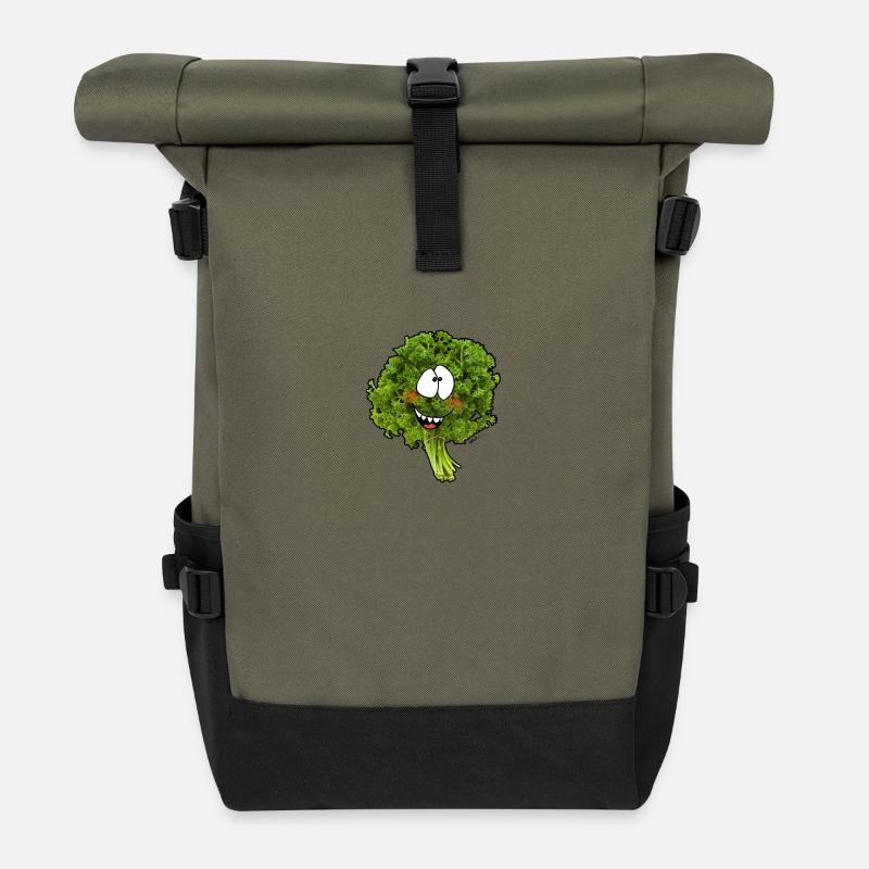 persil - Sac à dos roll top - olive/noir