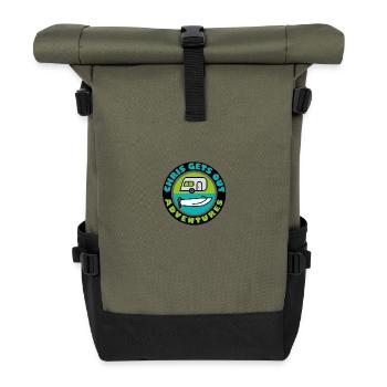 Chris Gets Out - Roll Top Backpack - olive/black - Front
