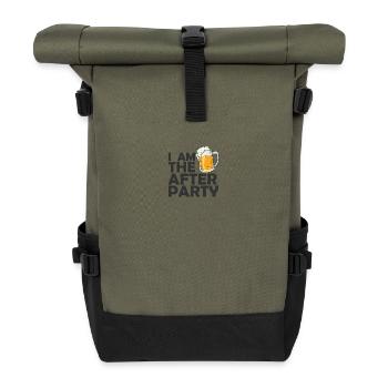 I am the after Party Celebrations Dance Music - Roll Top Backpack - olive/black - Front