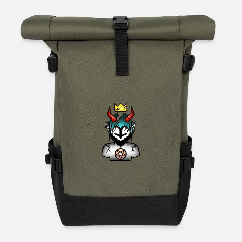 Die Seele eines gebrochenen Dämons - Rolltop Rucksack - Olive/Schwarz