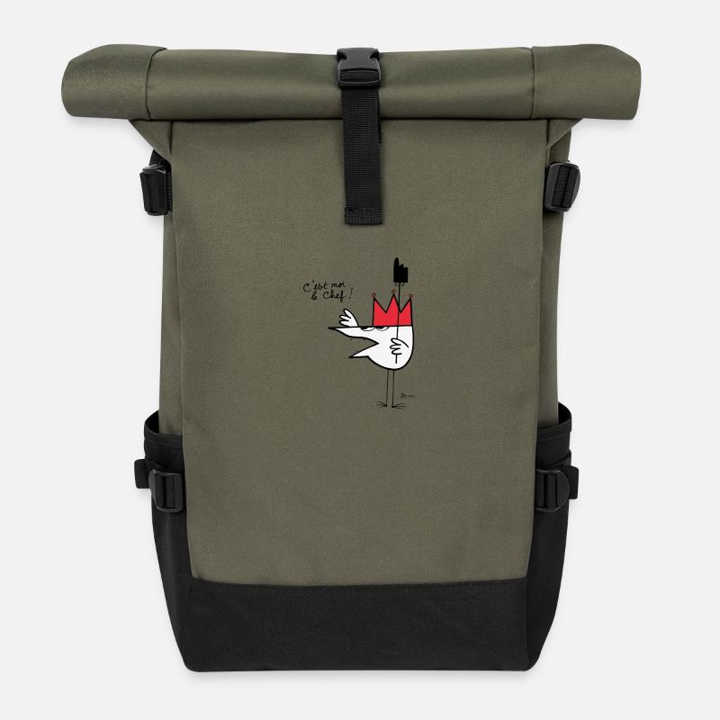 Chef Shadok - Rolltop Rucksack - Olive/Schwarz