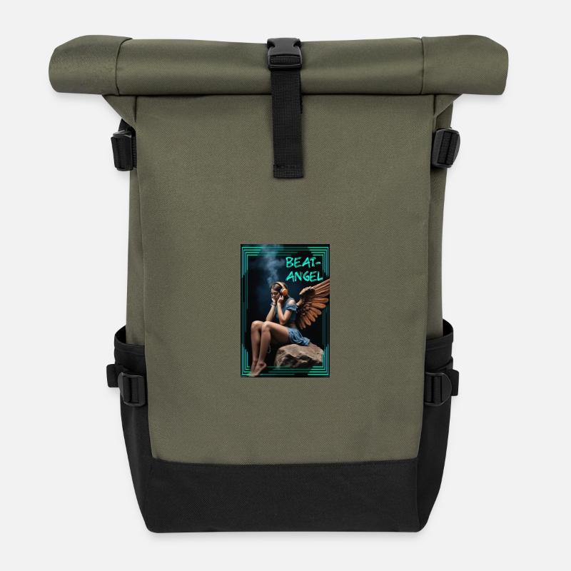 Beat-Angel - Rolltop Rucksack - Olive/Schwarz