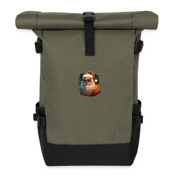 Père Noël - Sac à dos roll top - olive/noir - Devant