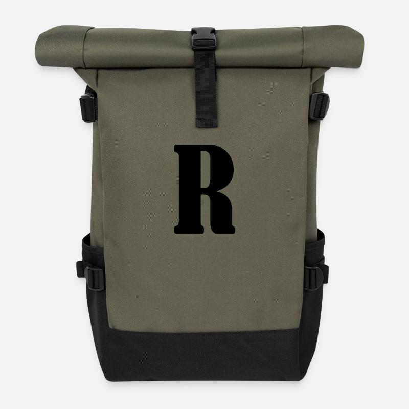 R - Rolltop Rucksack - Olive/Schwarz