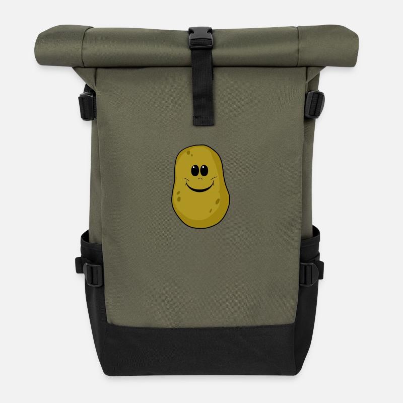 Karftroffel Kartoffeln - Rolltop Rucksack - Olive/Schwarz