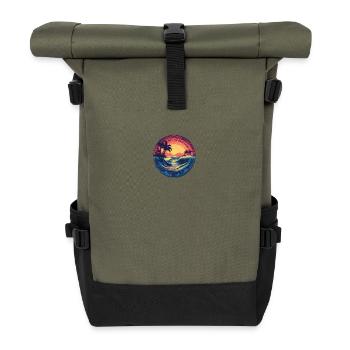 Strand - Rolltop Rucksack - Olive/Schwarz - Vorne