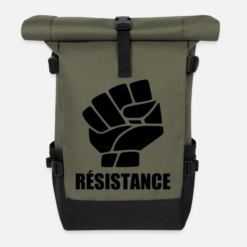 Résistance - Rolltop Rucksack - Olive/Schwarz