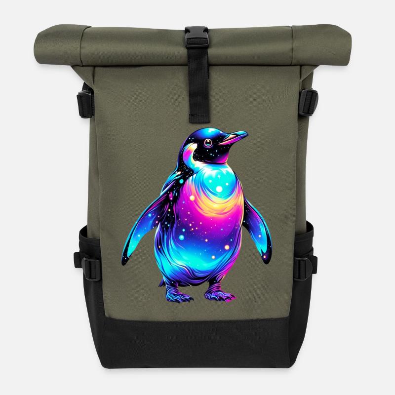 Pinguin - Rolltop Rucksack - Olive/Schwarz