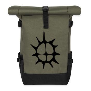 Biejvve - Roll Top Backpack - olive/black - Front