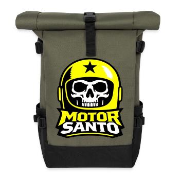 Logo du Crâne de Motor Santo - Sac à dos roll top - olive/noir - Devant
