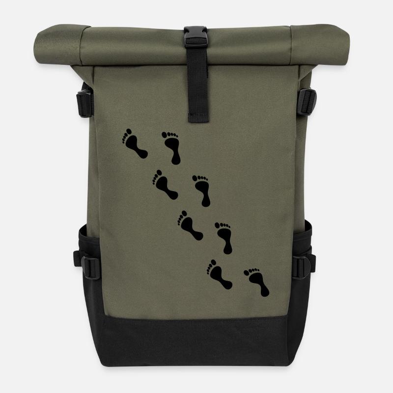 Spuren - Rolltop Rucksack - Olive/Schwarz