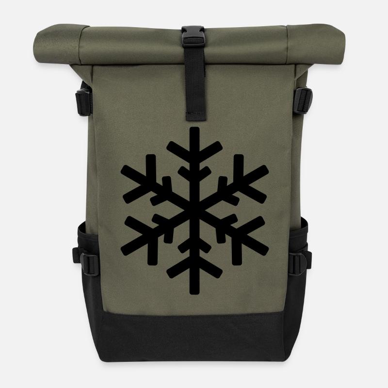 icekristall - Sac à dos roll top - olive/noir