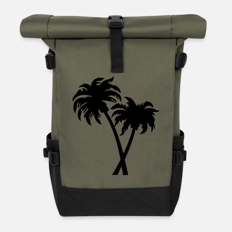 cocotier - Sac à dos roll top - olive/noir