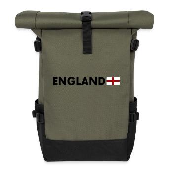 England - Roll Top Backpack - olive/black - Front