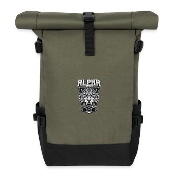 Alpha Gamer Jaguar - Rolltop Rucksack - Olive/Schwarz - Vorne