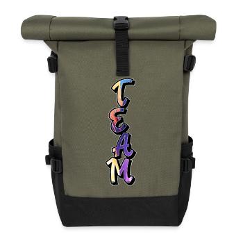 Team - Roll Top Backpack - olive/black - Front