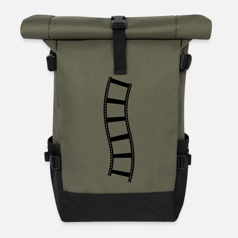 Film - Sac à dos roll top - olive/noir