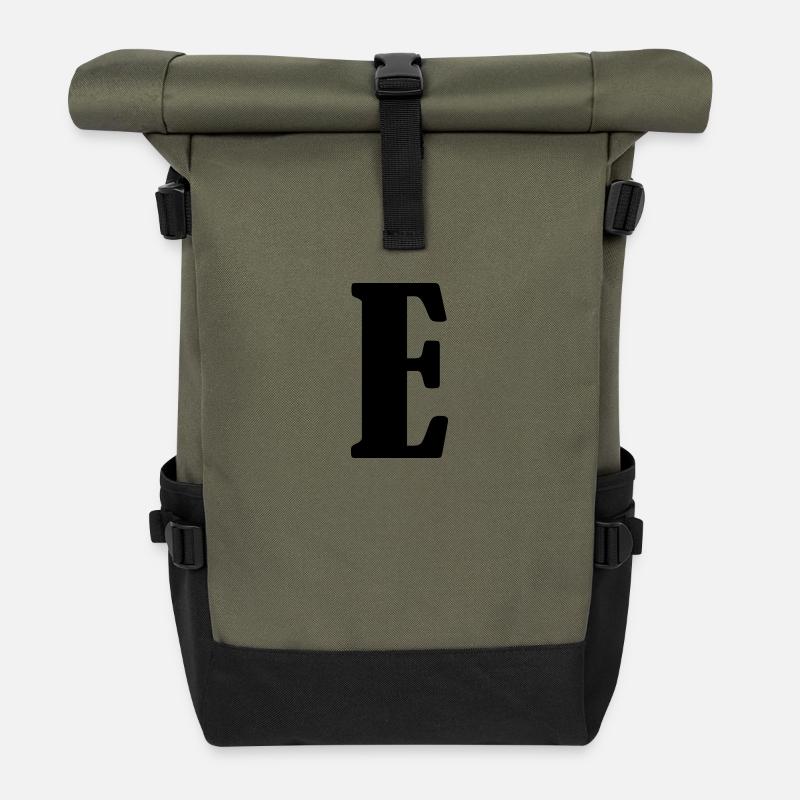 E - Rolltop Rucksack - Olive/Schwarz
