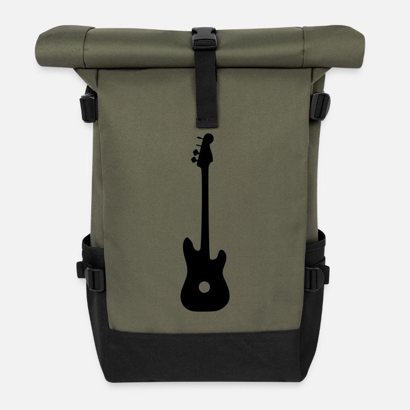 Gitarre - Rolltop Rucksack - Olive/Schwarz