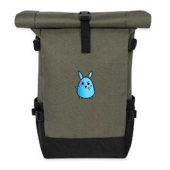 Anime Chibi Lapin - Direction T-shirt - Sac à dos roll top - olive/noir - Devant