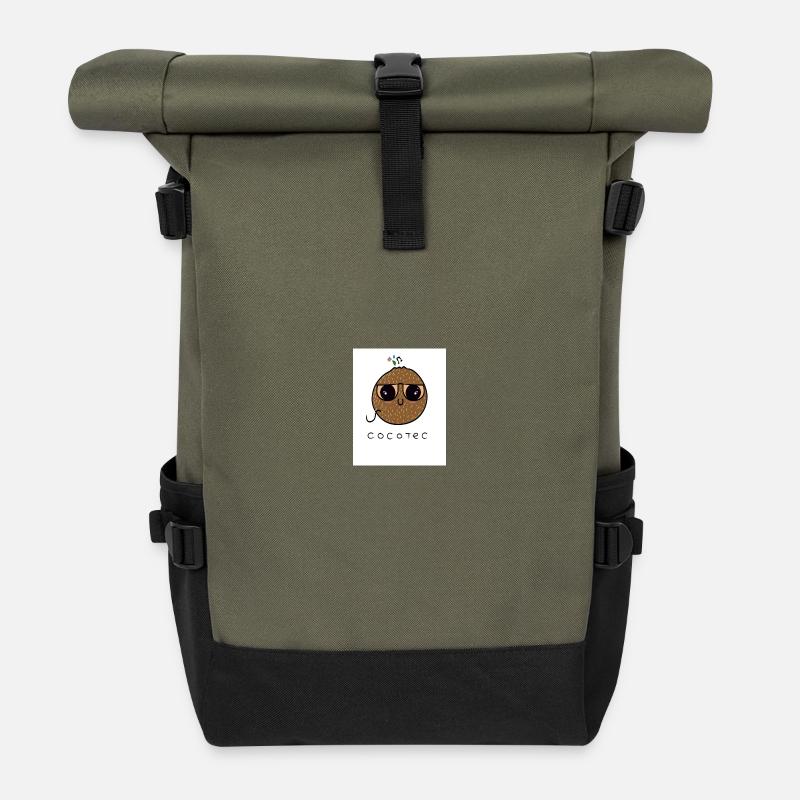 Te amo - Rolltop Rucksack - Olive/Schwarz