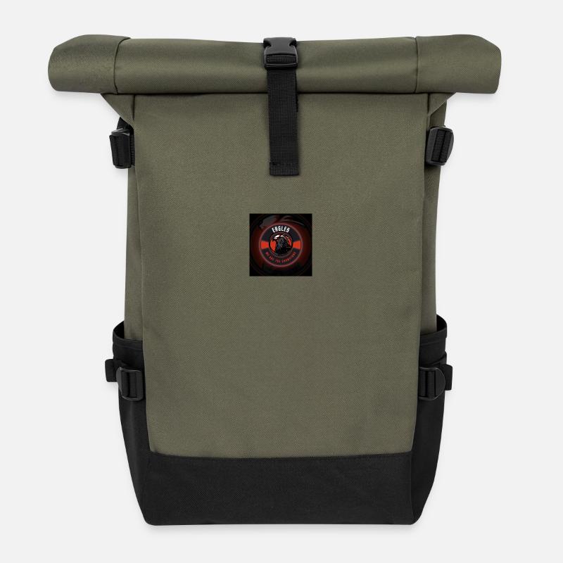 Eagles - Roll Top Backpack - olive/black