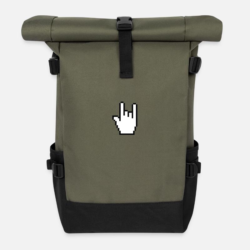 skirt - Roll Top Backpack - olive/black