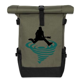Emblème de la bascule - Sac à dos roll top - olive/noir - Devant