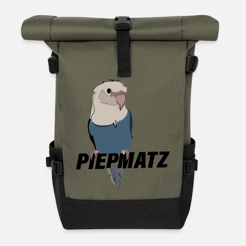 PIEPMATZ - Rolltop Rucksack - Olive/Schwarz