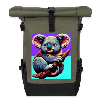 Koala - Rolltop Rucksack - Olive/Schwarz - Vorne