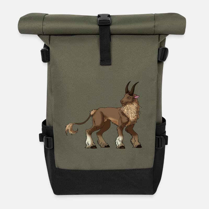 Zweispitz - Rolltop Rucksack - Olive/Schwarz