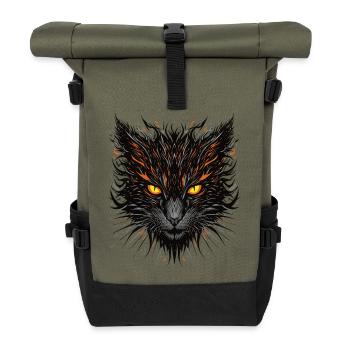 Bold Cat - Roll Top Backpack - olive/black - Front