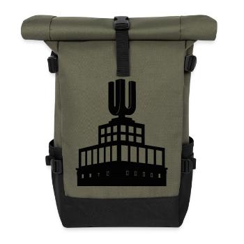 Dortmund U - Roll Top Backpack - olive/black - Front